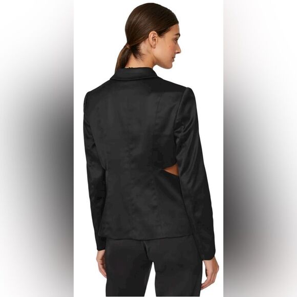 Donna Karan New York Cut-Out Tuxedo Jacket Size 8 - Picture 3 of 8